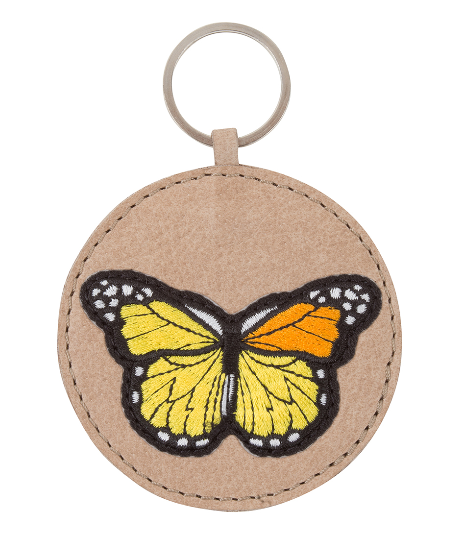 Ansichtkaart uitlijning metgezel Large Keychain Butterfly Sand | Cowboysbag