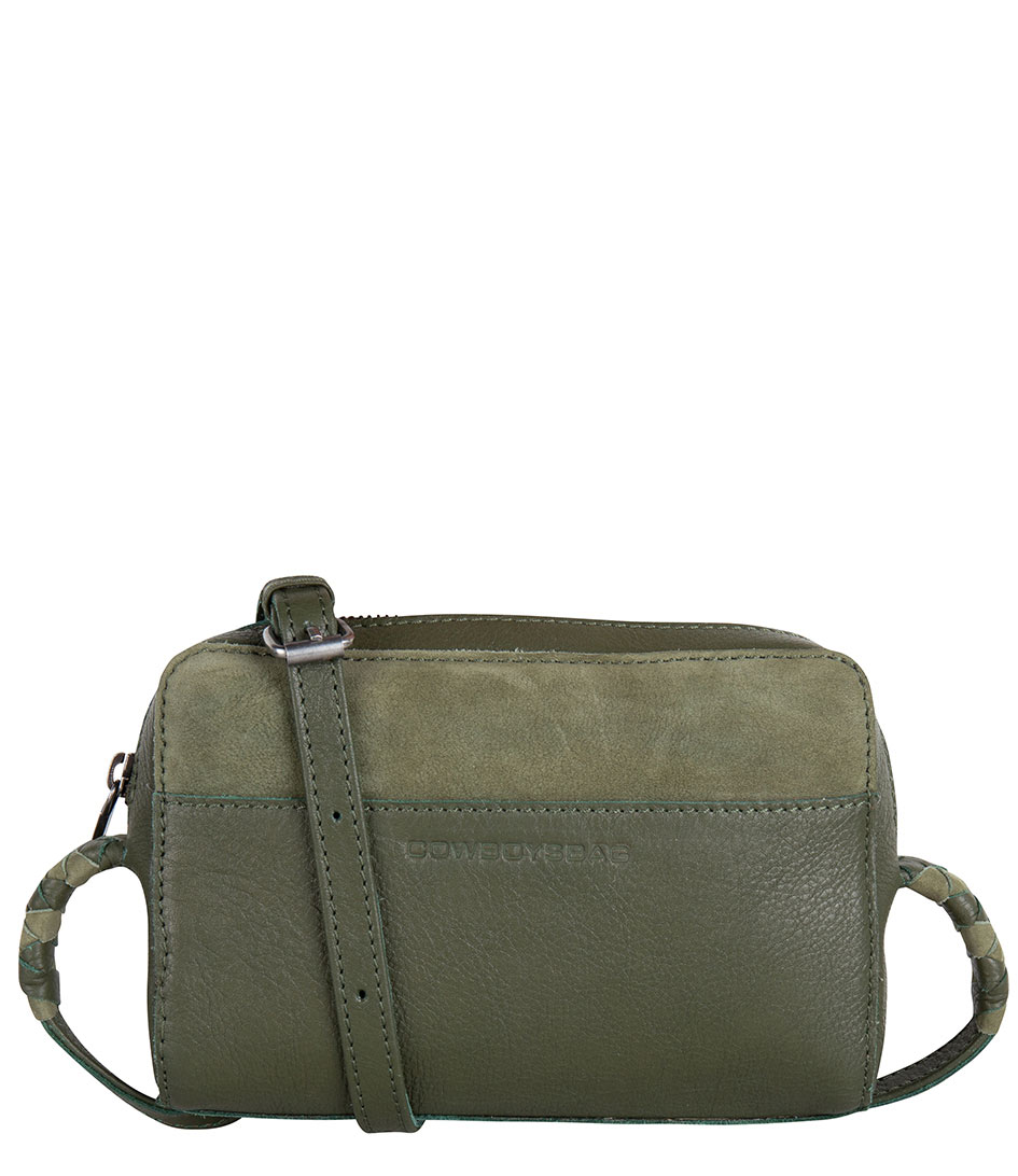 green shoulder bag